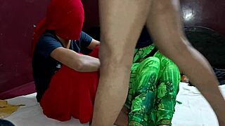 Neighbor's stepmother and daughter share intimate threesome encounter