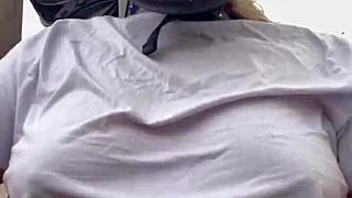 motogirl asks passenger to touch