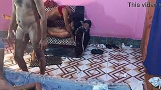 Young Desi Guys Pound Girls Hard in Intense Foursome