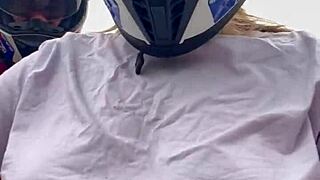 motogirl asks passenger to touch