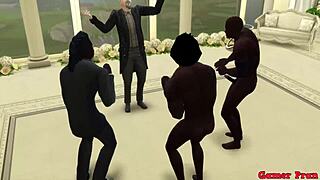 El matrimonio de bulma episodio 2 hermosa esposa recien casada en su boda le toman fotos eroticas al frente de su marido cornudo follada por el viejo netorare hentai