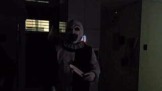 Costumed Terrifier fucks Natalia Alvarado