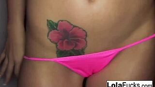 Sexy Lola Foxx touches herself in this compilation