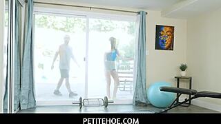 Petitehoe - Lily Glee The Petite Pornstar Can't Resist Her New Fitness Instructor's Huge Cock