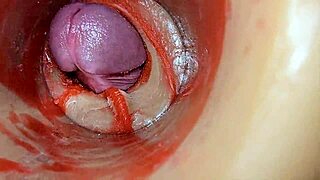 watch the deep creampie in her pussy