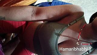 Big Boobs Indian Village Wife Has Hot Sex in Tight Leggings