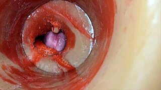 watch the deep creampie in her pussy