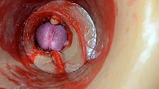 watch the deep creampie in her pussy