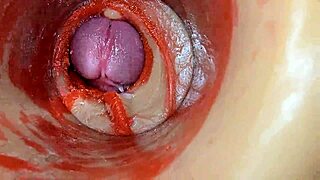 watch the deep creampie in her pussy