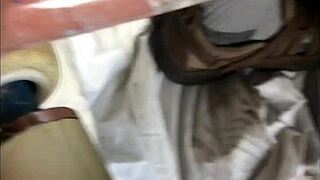 Cum after vibrator on soft cock