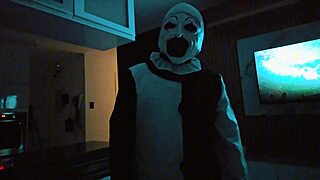 Costumed Terrifier fucks Natalia Alvarado