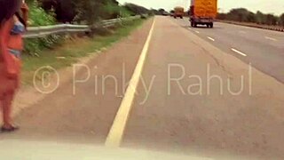 Pinky Naked Dare On Indian Highways