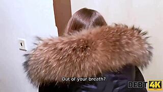 debt4k features insane porn action with a pretty debtor and debt agent in rough reality scenes