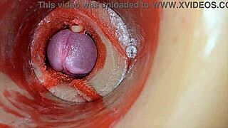 watch the deep creampie in her pussy