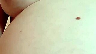 Pulling on those big natural tits