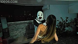 Costumed Terrifier fucks Natalia Alvarado