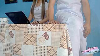 Pinay Nurse Fucks Co-Worker During Break In Hospital Room