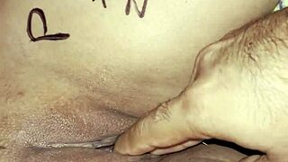 Frida latina housewife fingers her tight pussy in exhibitionist display