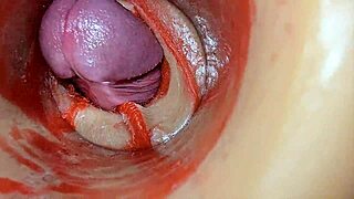 watch the deep creampie in her pussy