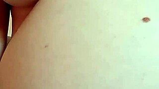 Pulling on those big natural tits