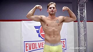 mixed nude wrestling fight nathan bronson vs kaiia eve, eating that pussy then fucking her hard