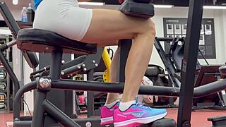 another day at the gym turns sweaty and intense