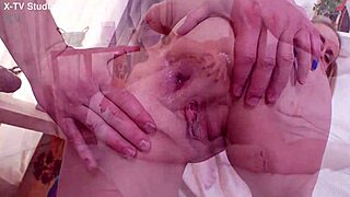 I tried so hard getting my ass fucked by afina, cum on my face, big ass shaking.