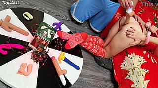 Double Win With Two Dildos In Action