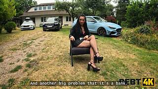 Intense Deep Throat Debt Payment in Debt4k