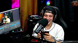 Bi mejia demonstrates how she enjoys being fucked on the podcast table while ruan kisses her feet deliciously in the shack