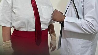 Is the Indian doctor using the student in hospital?