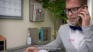 tutor freely uses black step sibling duo for science - lacey london useteen 18+s