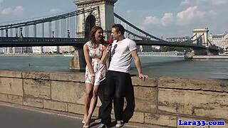 Uk milf gets banged standing up by aussie bloke in interview.