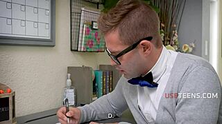 tutor freely uses black step sibling duo for science - lacey london useteen 18+s