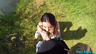 Public Agent Fucks French Girl With Massive Tits