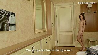 hot virgin brunette abel rugolmaskina masturbates tight pussy.