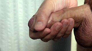 Close-up homemade masturbation leads to cumshot in early morning light