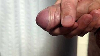 Close-up homemade masturbation leads to cumshot in early morning light