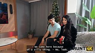 Showed Her Proper Christmas Fun And Taught Him A Cuckold Lesson