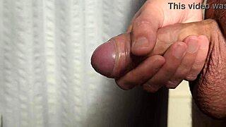 Close-up homemade masturbation leads to cumshot in early morning light