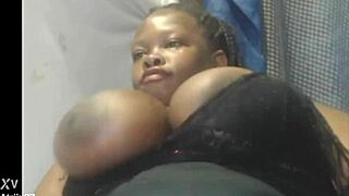 deepthroat and bouncing tits in brazilian ebony scene