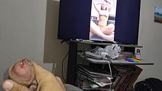 As a hot aunt, I caught the boy jerking off and helped him cum several times