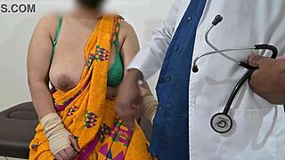 Doctor checks telugu aunty in hospital