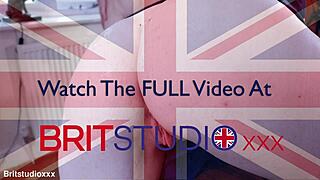 Hot british nurse gets spitroasted by two patients!