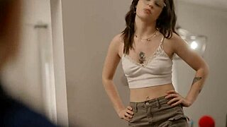 lulu chu sneaks off with electra rayne, turning kissing into intense lesbian tribbing and licking 😍