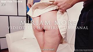 Miriam More's anal creampie.
