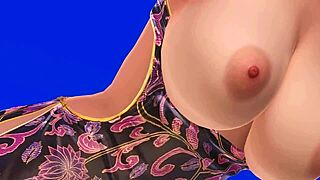 close up of nude girl in dress and panties, topless and tight