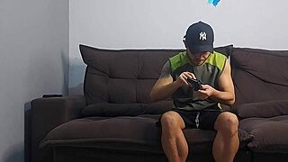 The housewife had risky sex with her husband's best friend, including blowjob and fucking