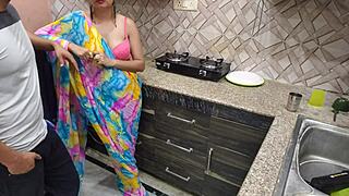 indian desi bhabhi fucked hard by her devar in kitchen first time.