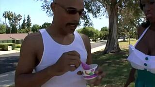 Justin Long's massive big black cock dominates busty Codi Bryant's passionate sex